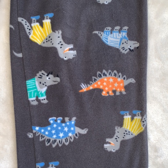 Carter’s Boys 7 Gray Dinosaur Pajama Bottoms EUC PJs - Picture 6 of 8